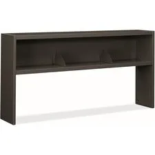 38000 Series Stack On Open Shelf Hutch, 72w X 13.5d X 34.75h, Charcoal
