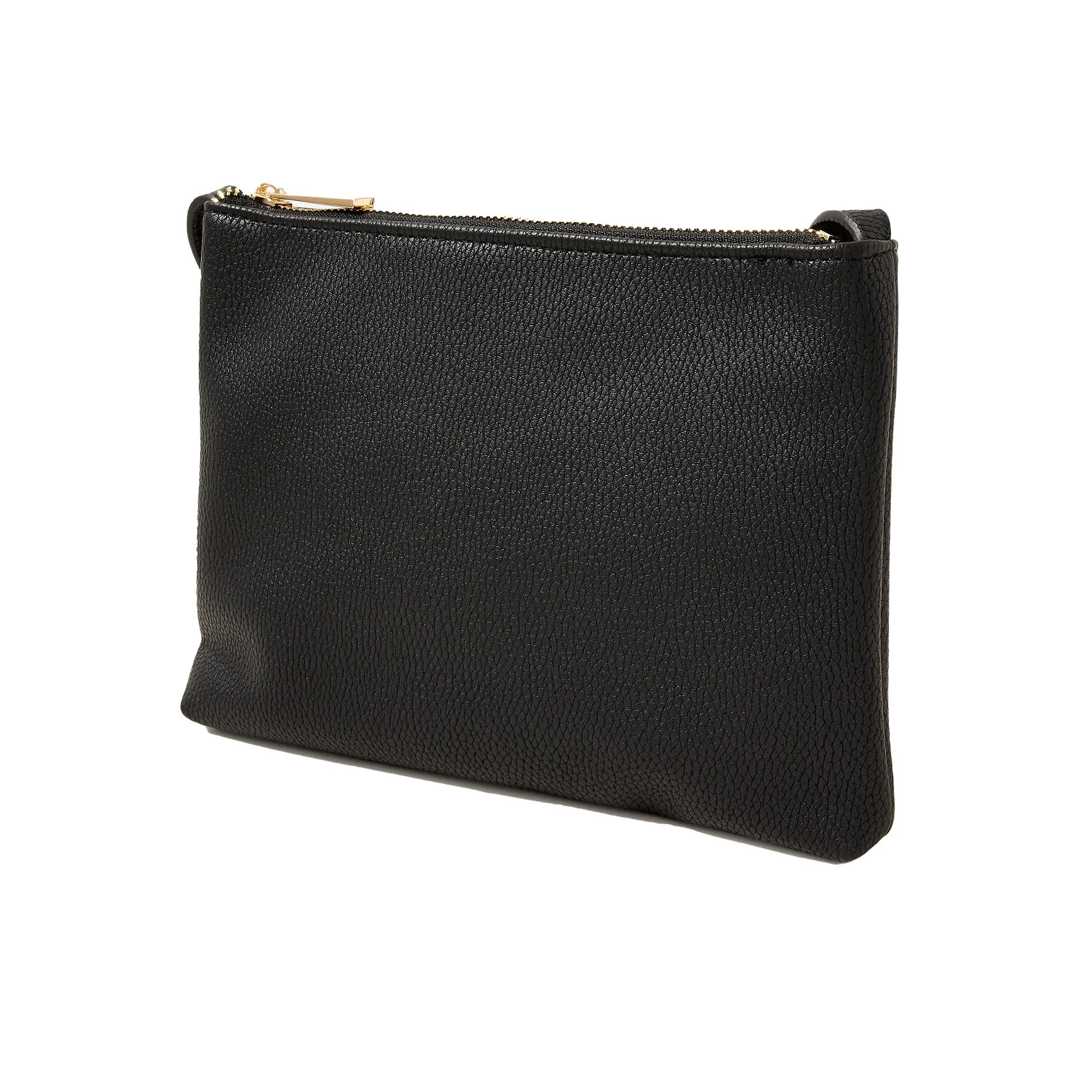 Accessorize London Women's Faux Leather Black Ellie Sling Bag