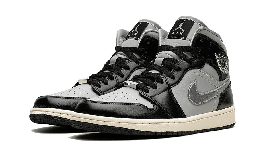 Air Jordan 1 Mid Black Chrome