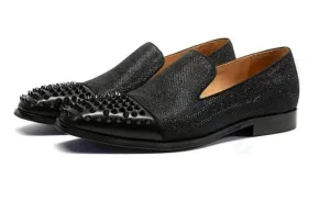Black Half-Nailed Loafers