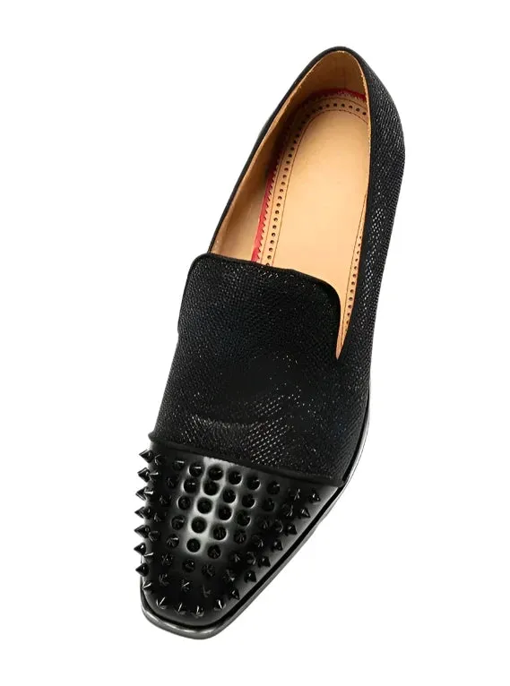 Black Half-Nailed Loafers