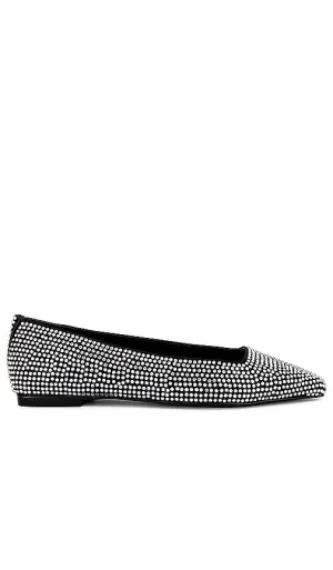 BLACK SUEDE STUDIO Aria Flat in Black