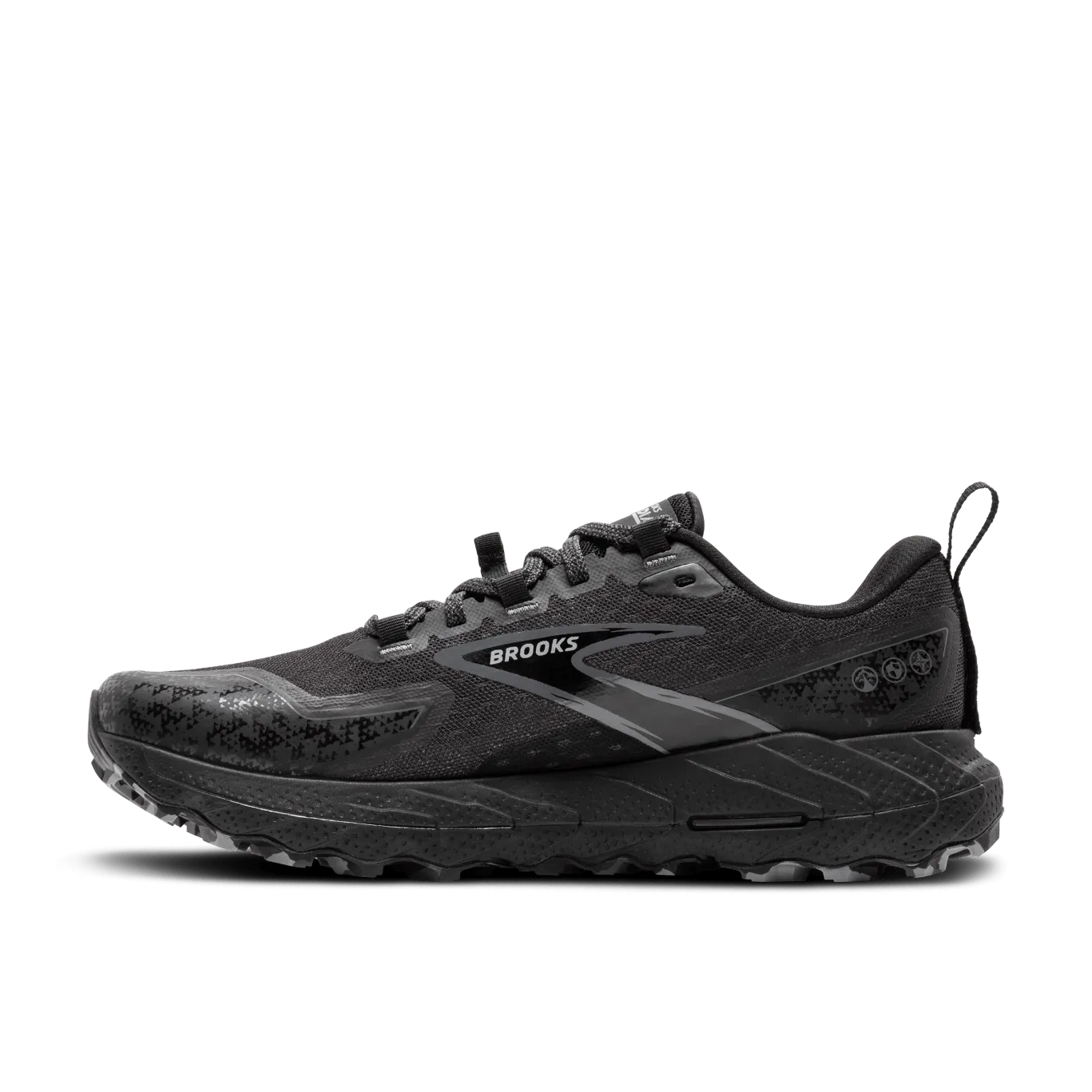 Brooks Mens Tail Shoe Cascadia 18 D Black