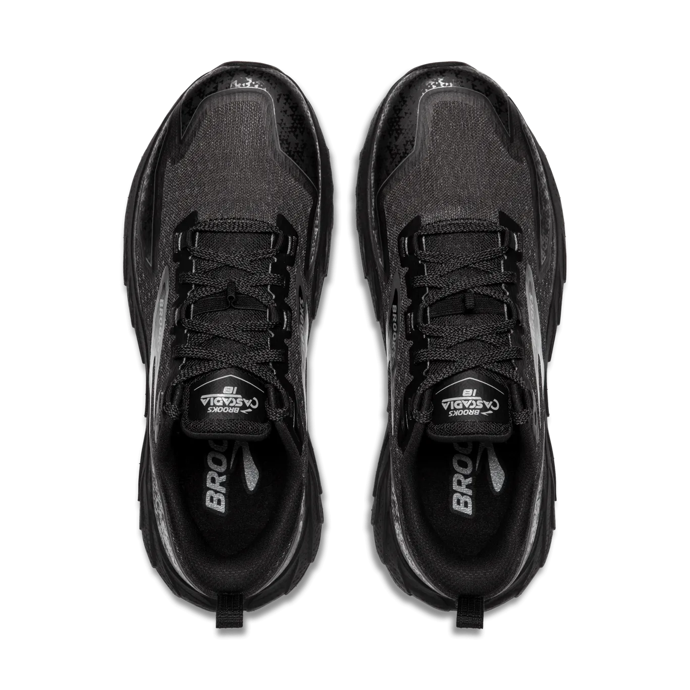 Brooks Mens Tail Shoe Cascadia 18 D Black