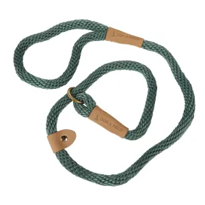 Dog and Field Woven Lux Slip Lead - Hunter Green