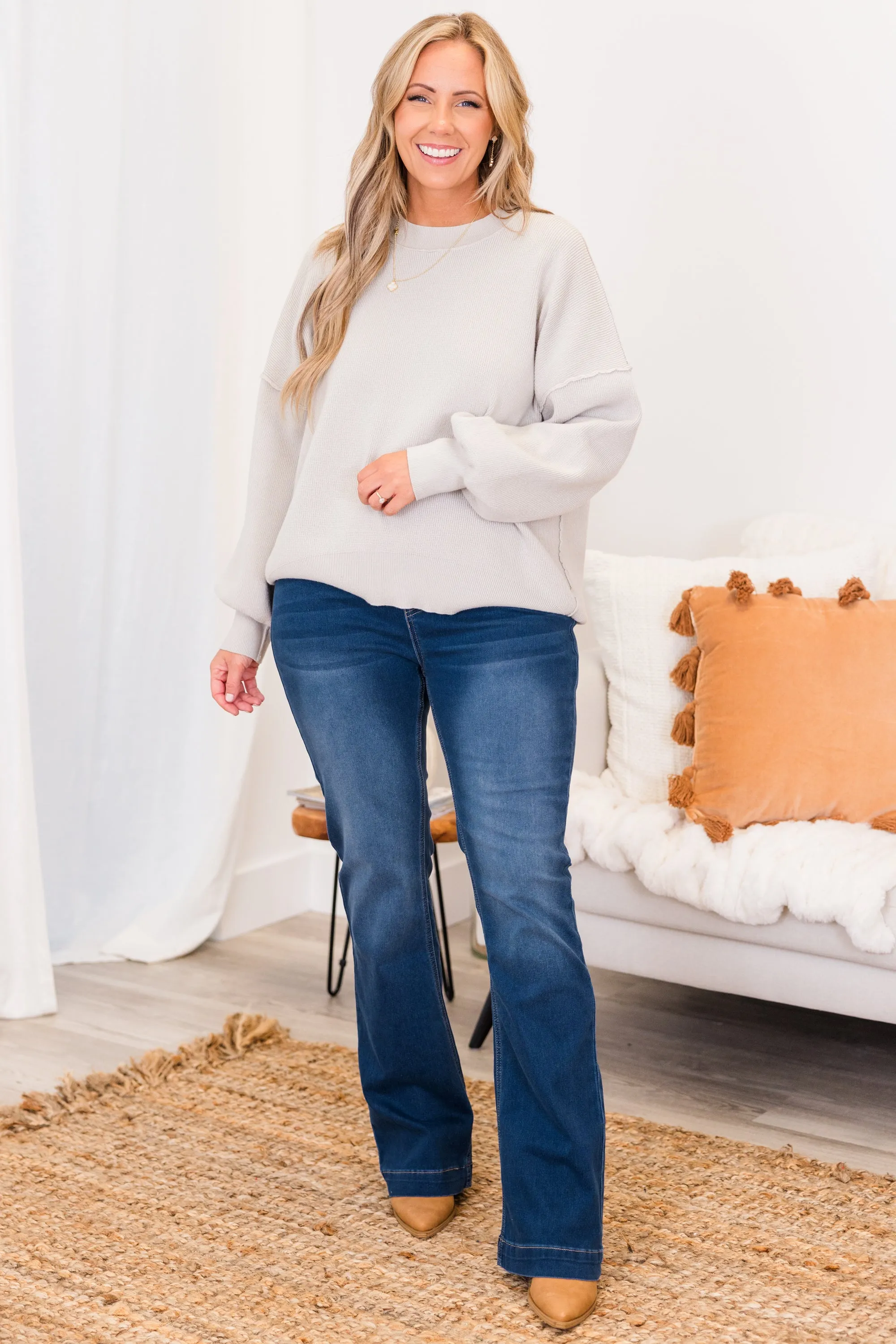 Flare For The Dramatic Jeans, Dark Denim