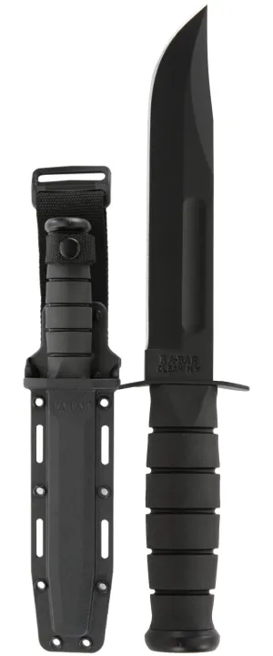 Full Size Black Straight Edge Knife