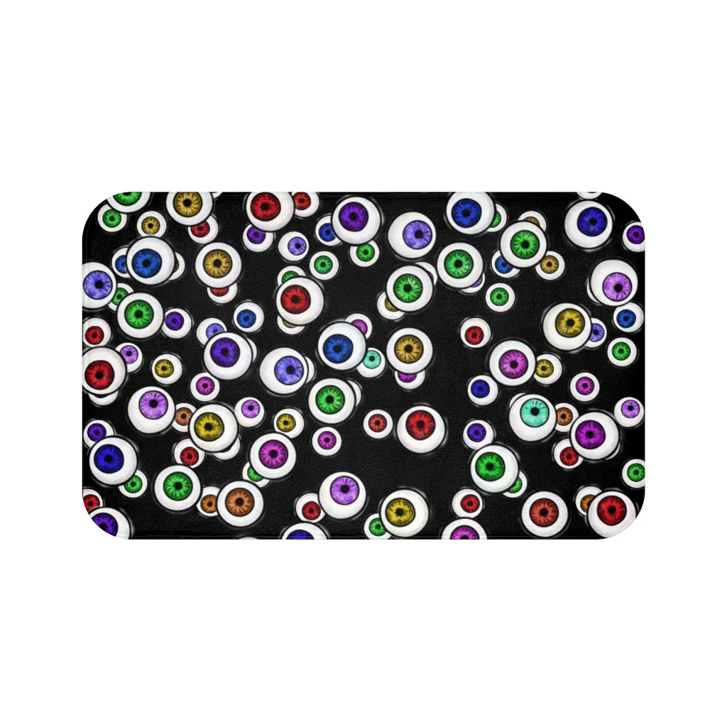 Goth Bathroom decor Eyeballs Everywhere Halloween Bath Mat