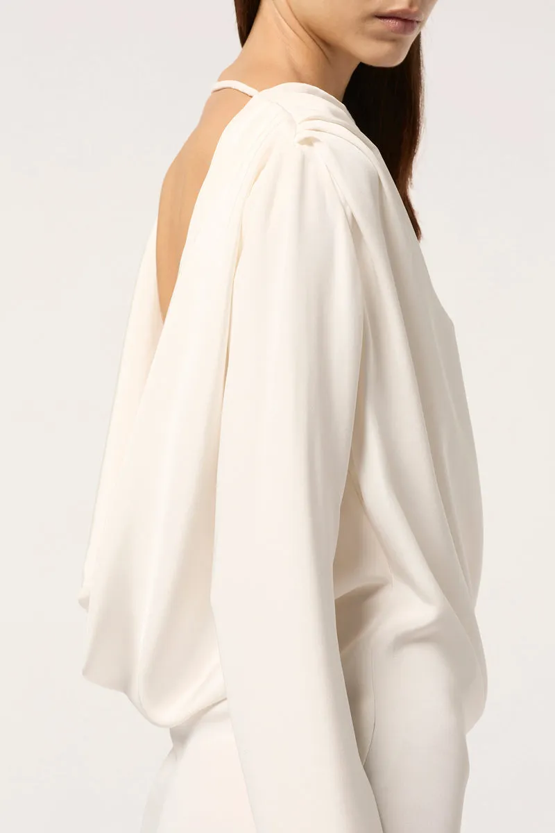HIGH NECK WITH SCOOP BACK MAXI DRESS