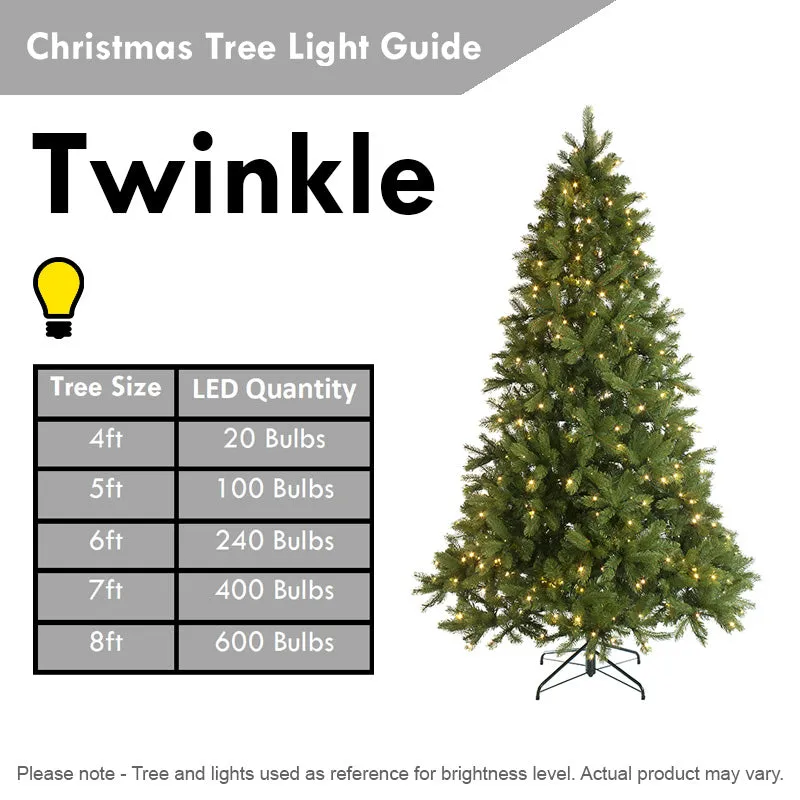 Homcom 2 Foot Pre-Lit Artificial Christmas Tree Tabletop Multicoloured Fibre Optic Xmas Decoration with LED Lights Green