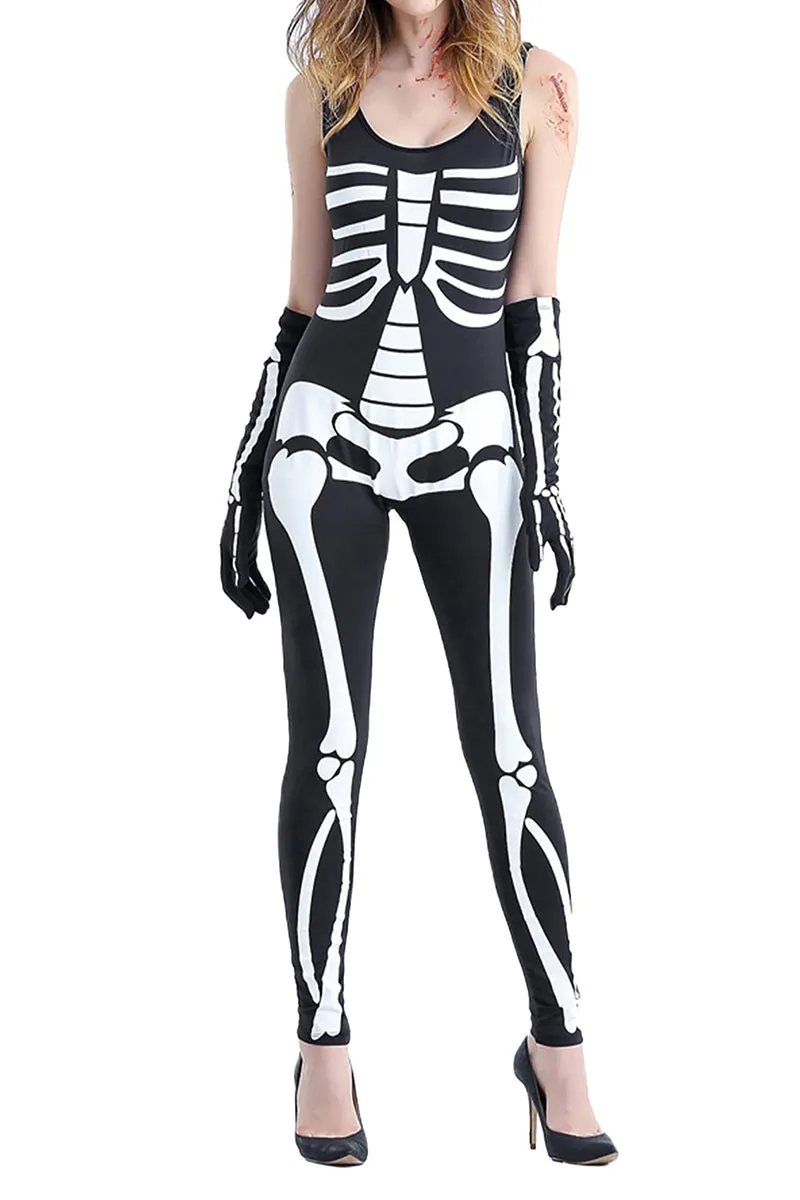 HTS1302 Spooky Skeleton Bodysuit