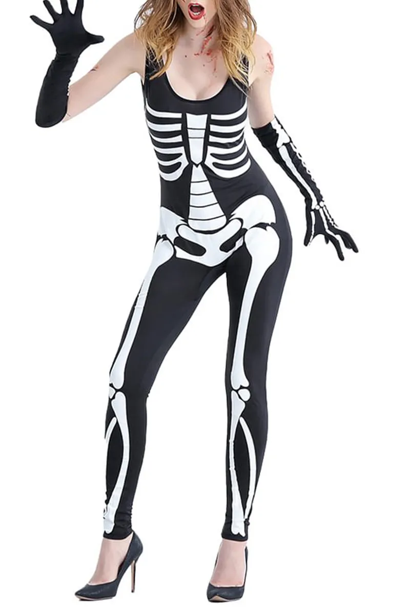 HTS1302 Spooky Skeleton Bodysuit