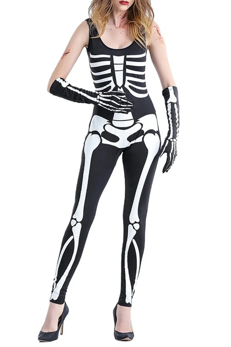 HTS1302 Spooky Skeleton Bodysuit