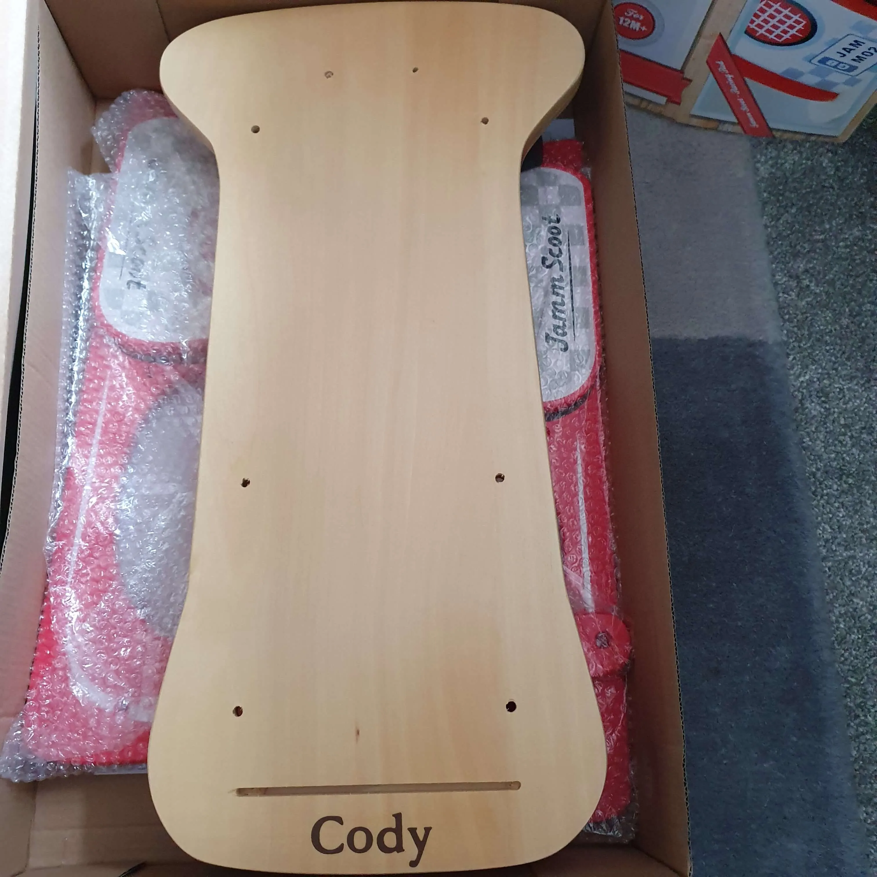 Jamm Scoot Ride On Scooter - Racing Red - can be personalised