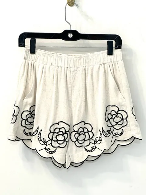 Linen Floral Embroidered Set