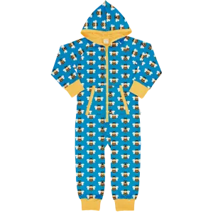 Maxomorra Picnic Bee One Piece Zip Suit