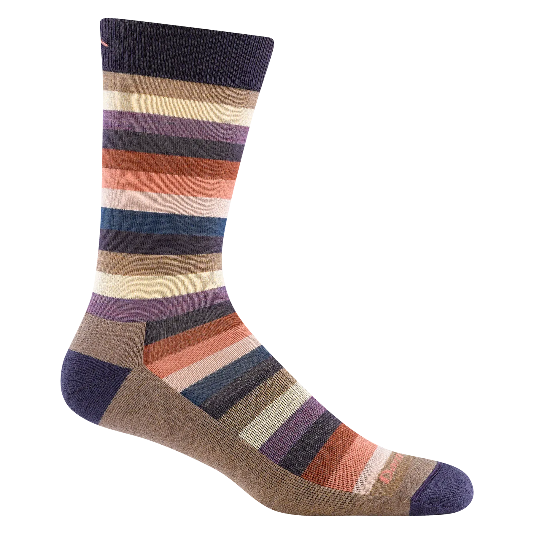 Merlin Stripe Crew Lightweight Lifestyle Sock w/ Cushion Socks (Men's) - D6113M - Past Season