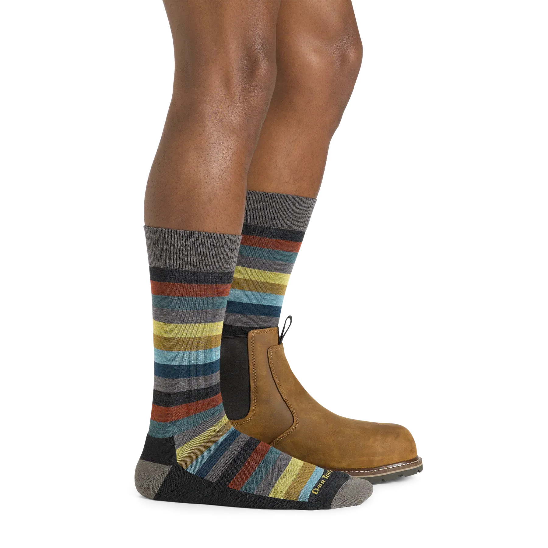 Merlin Stripe Crew Lightweight Lifestyle Sock w/ Cushion Socks (Men's) - D6113M - Past Season