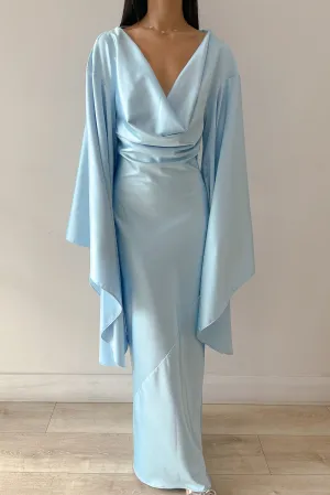 Miami Blue With Dramatic Sleeves by HSH