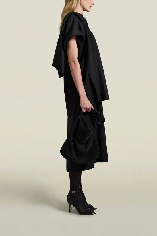 Myra Long Dress in Flannel Suiting