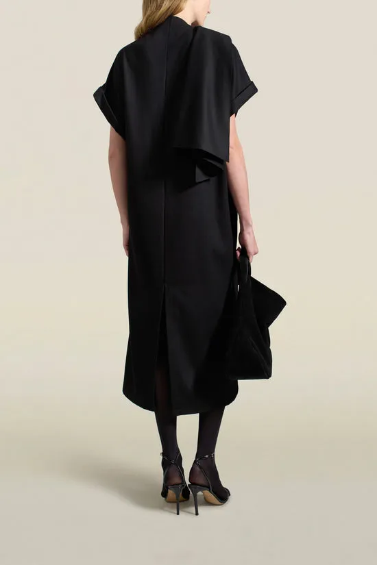 Myra Long Dress in Flannel Suiting