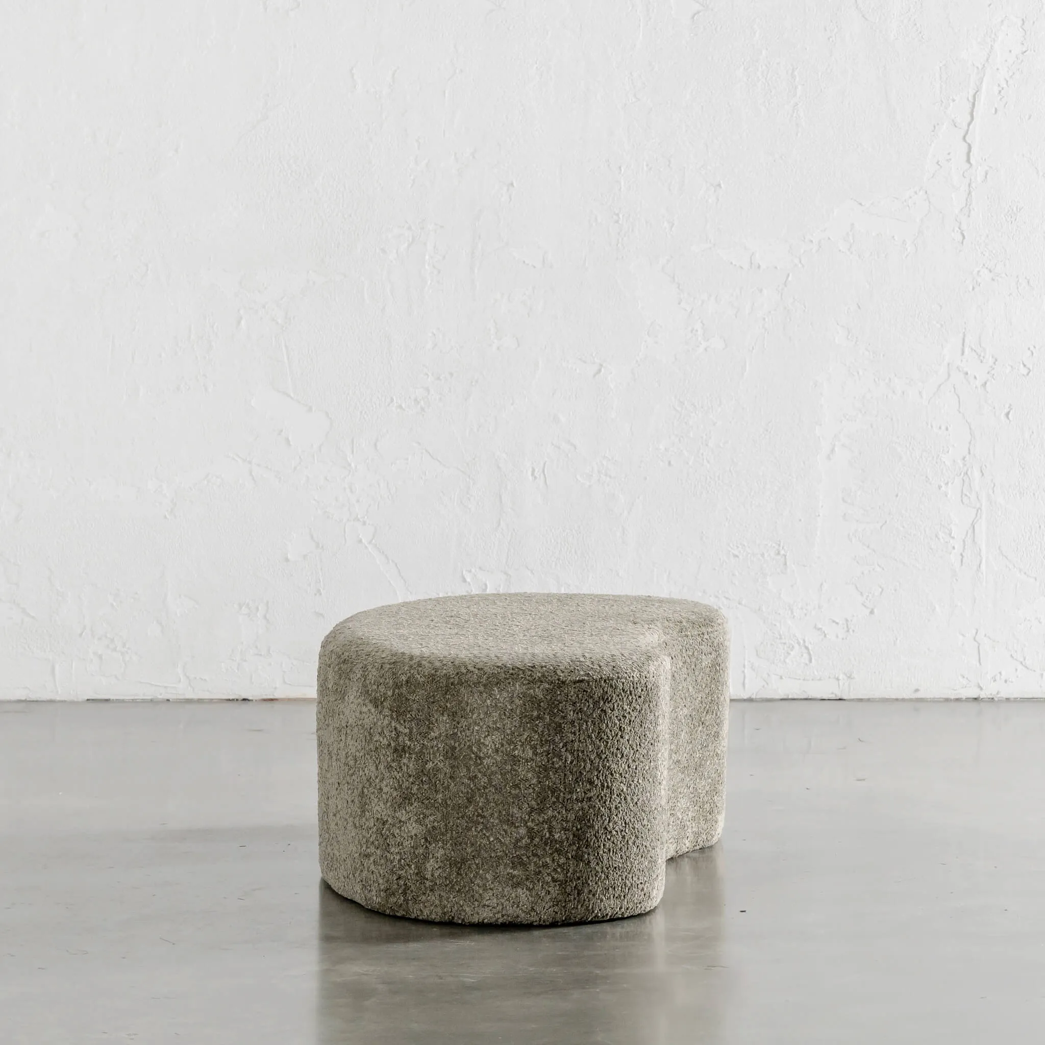 SEVILLA ORGANIC BEAN OTTOMAN BENCH  |  MANGROVE OLIVE BOUCLE  |  120CM