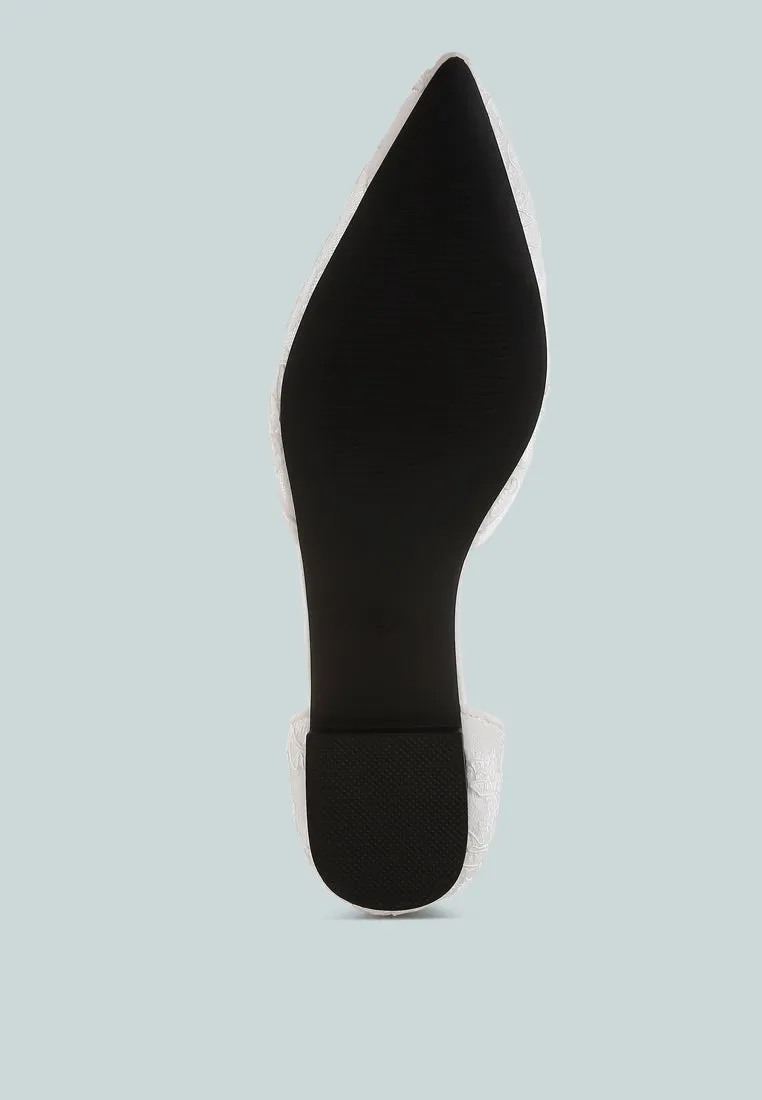 Shrami Pearl & Rhinestone Strap Flat Sandals