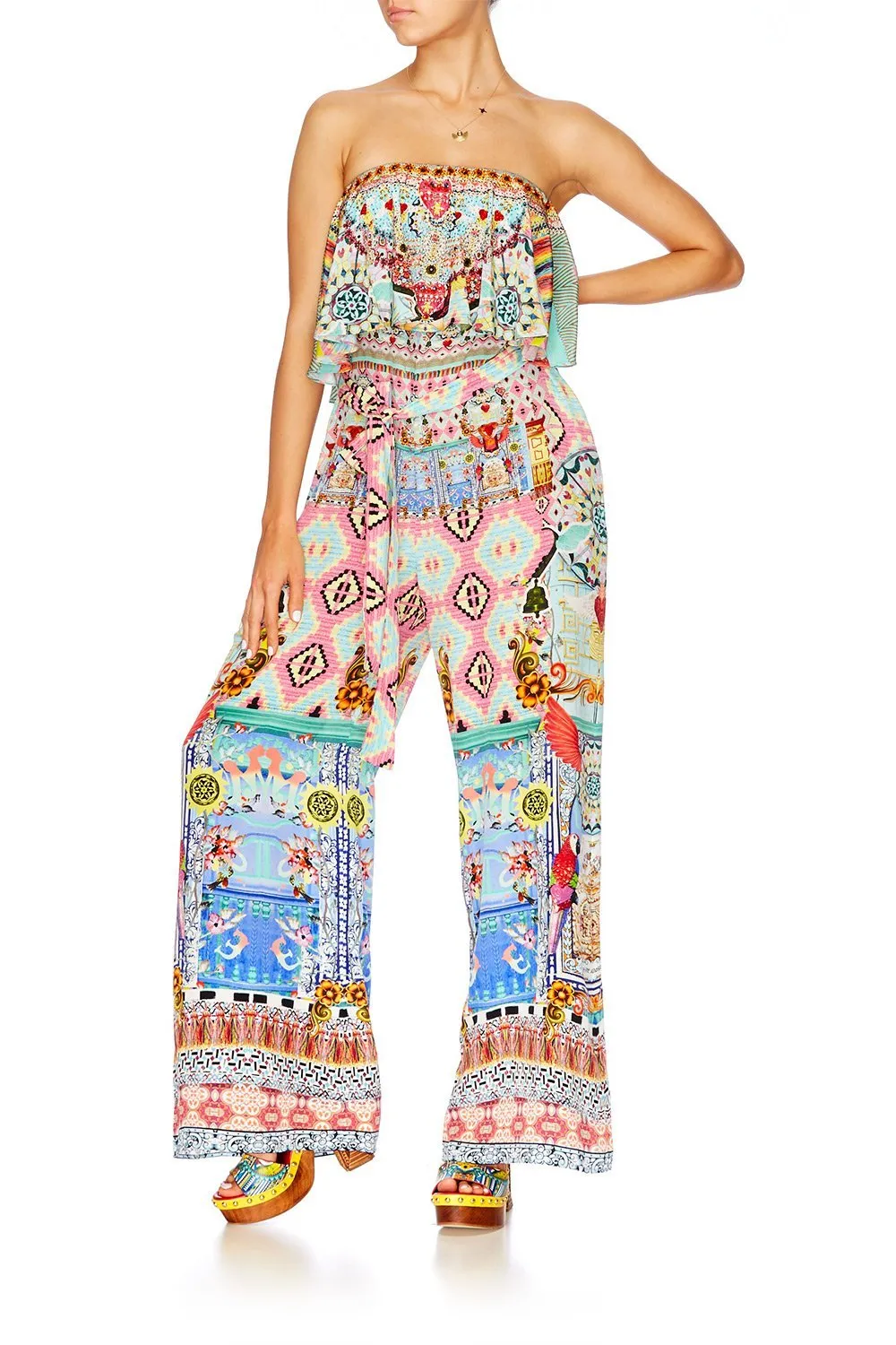 STRAPLESS JUMPSUIT WITH FRILL CLOSE TO MY HEART
