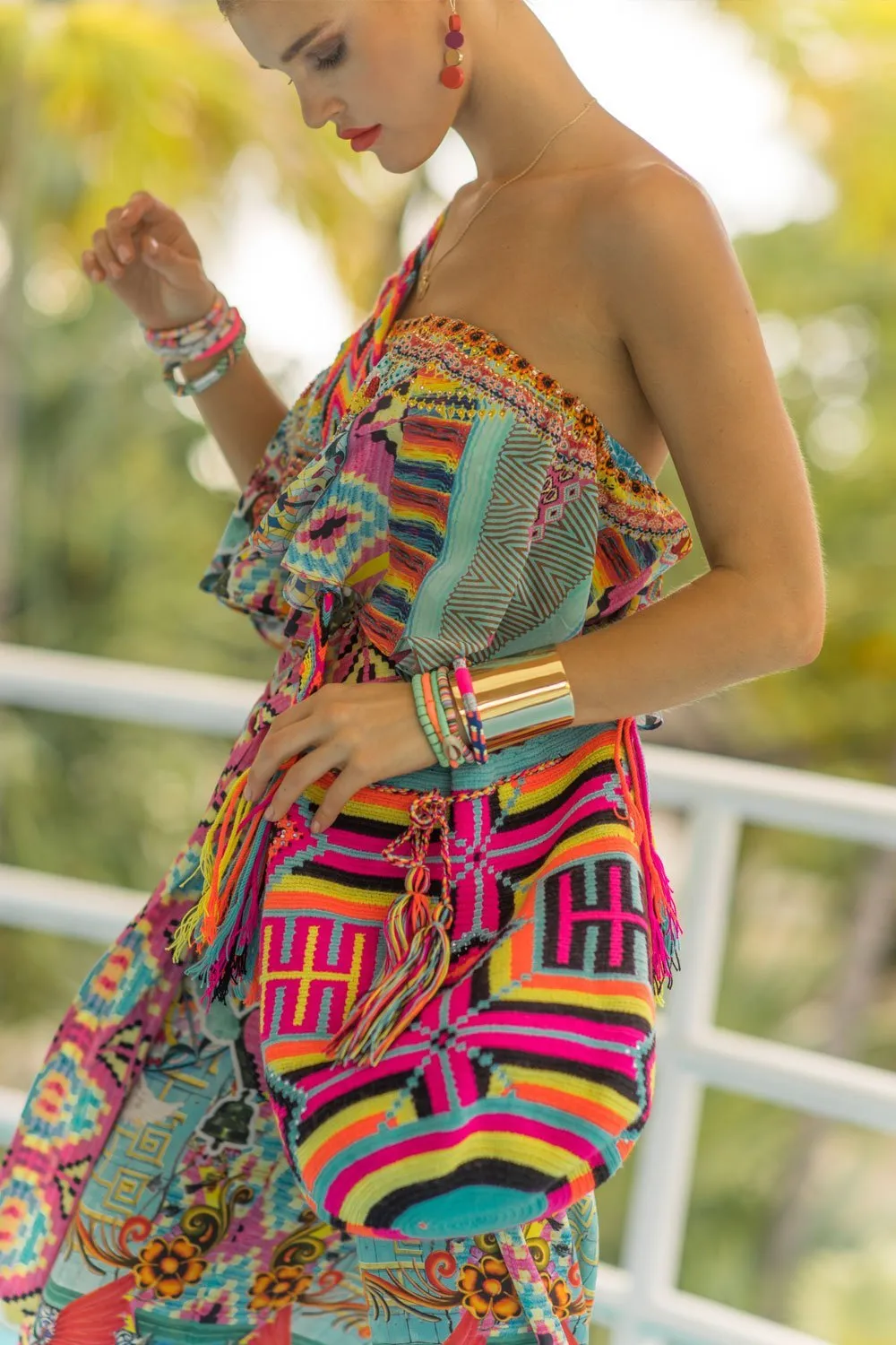STRAPLESS JUMPSUIT WITH FRILL CLOSE TO MY HEART
