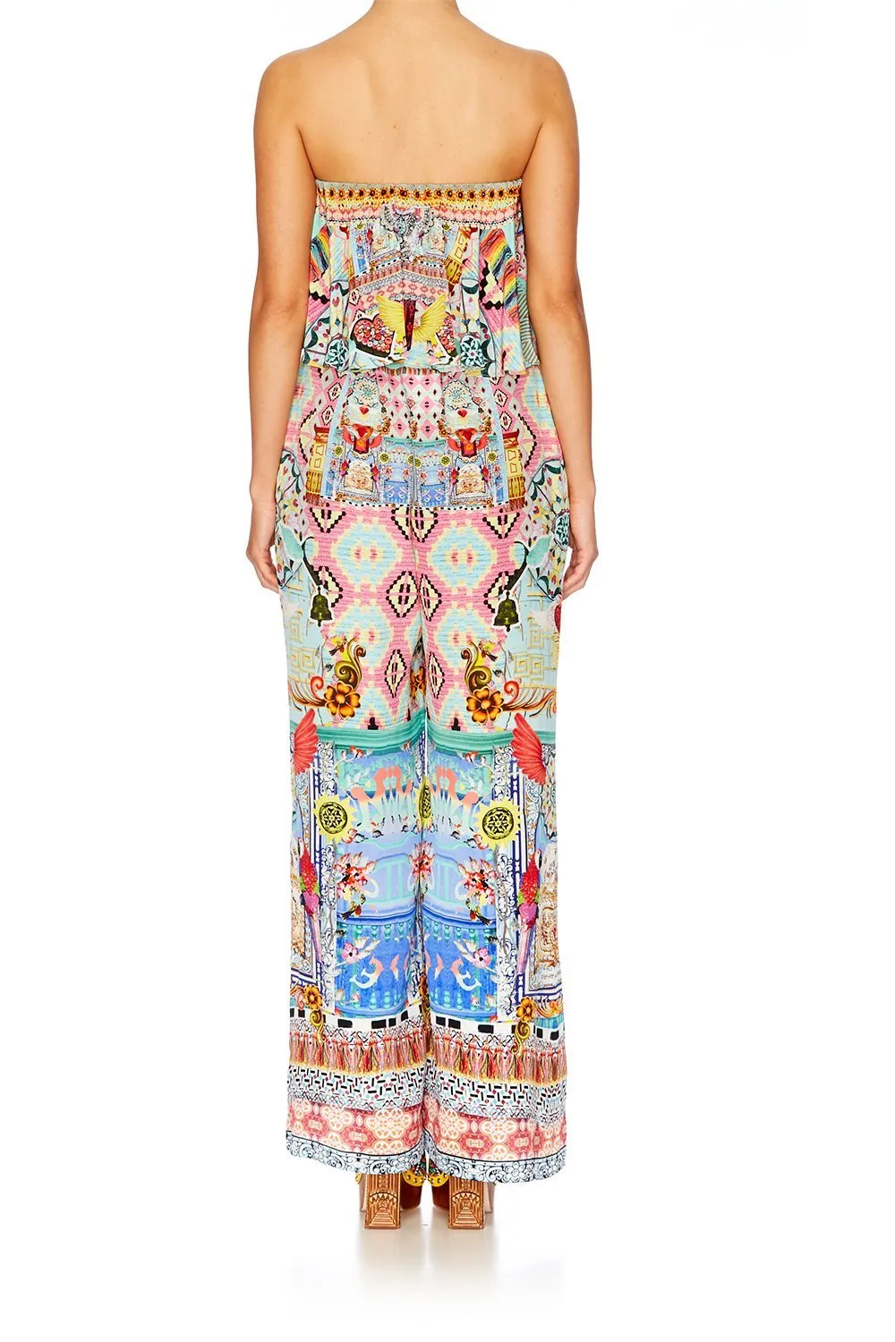 STRAPLESS JUMPSUIT WITH FRILL CLOSE TO MY HEART