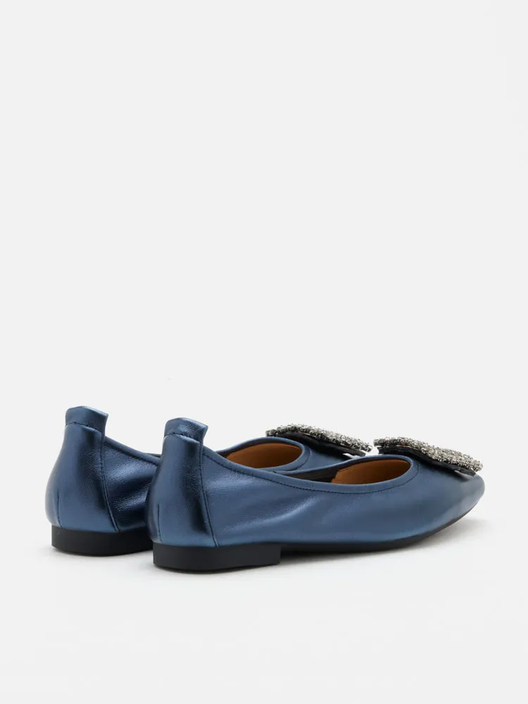 Tanya Embellished Buckle Flats