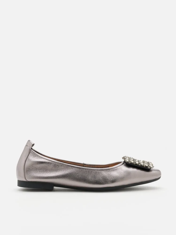 Tanya Embellished Buckle Flats
