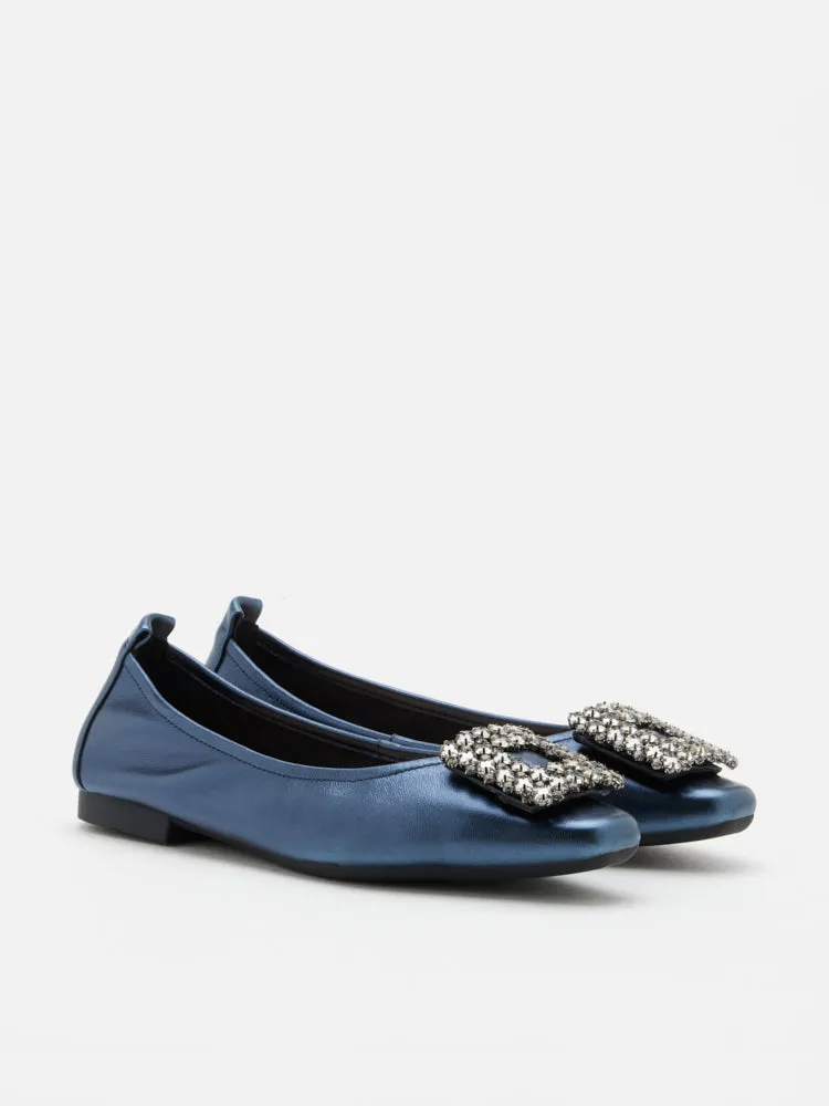 Tanya Embellished Buckle Flats