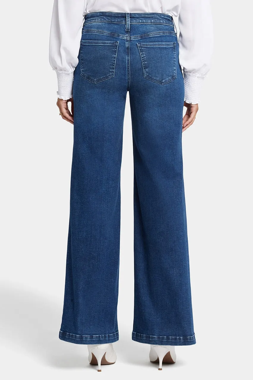 Teresa Wide Leg Jeans Medium Indigo Premium Denim (Tall) | Cooper
