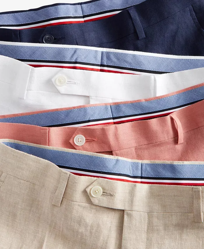 Tommy Hilfiger Men's Modern-Fit Linen Pants  Color Navy W31xL30
