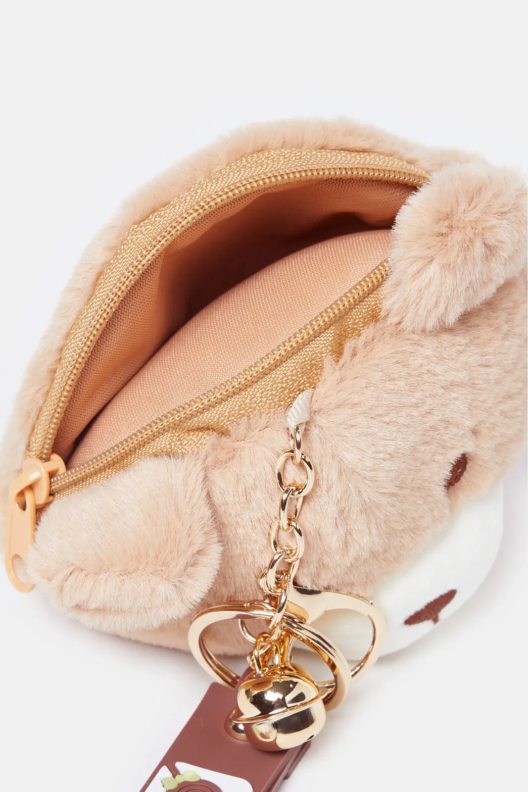 Women Brown Bear Face Bag Add-On