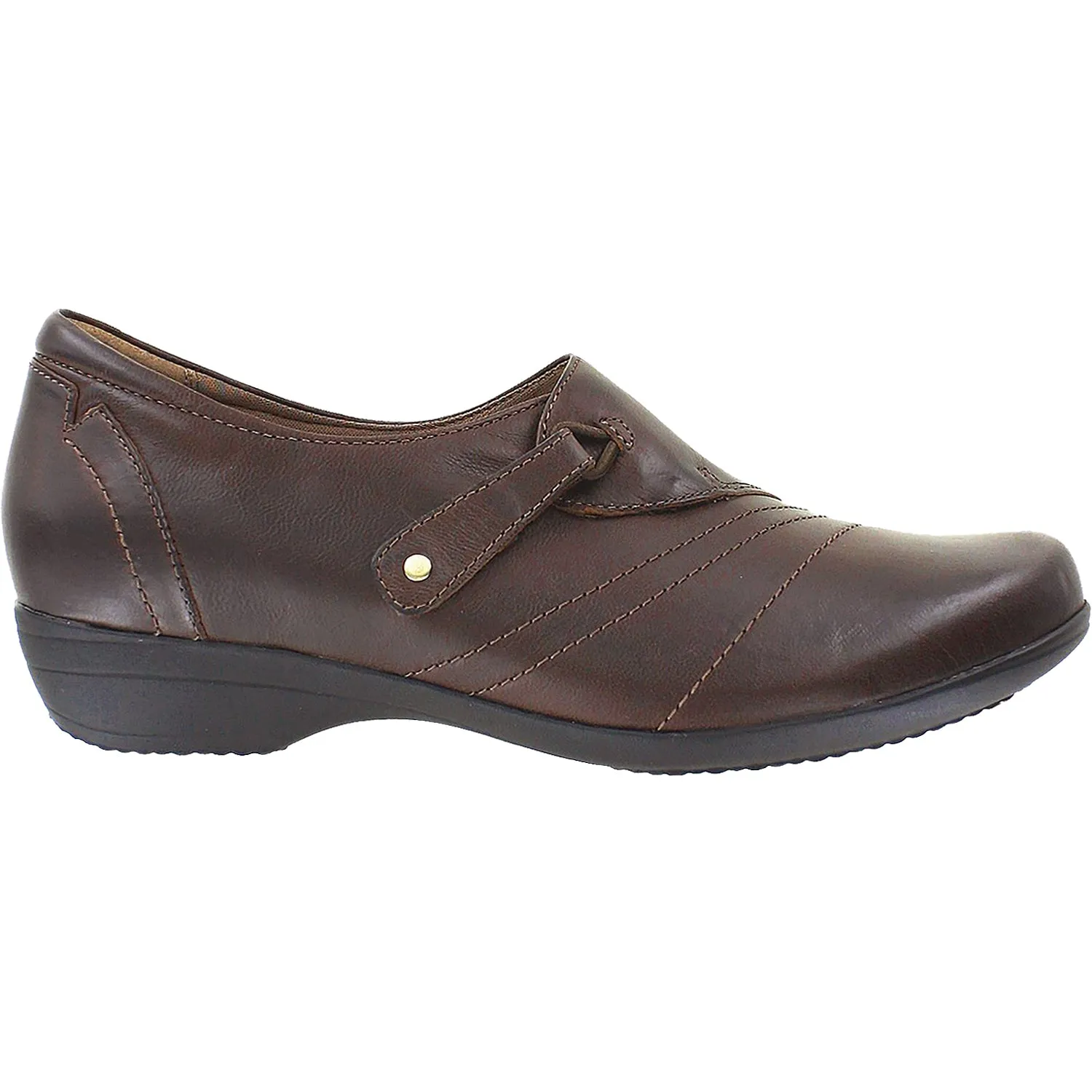 Women's Dansko Franny Chocolate Burnished Calf Leather
